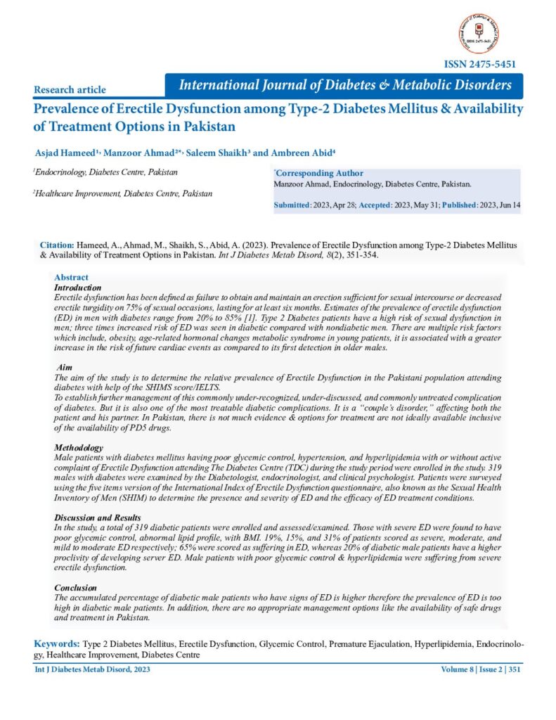 prevalence-of-erectile-dysfunction-among-type2-diabetes-mellitus–availability-of-treatment-options-in-pakistan